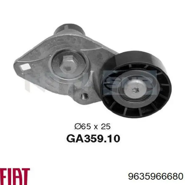 Купити 9635966680 Fiat/Alfa/Lancia Натягувач приводного ременя
