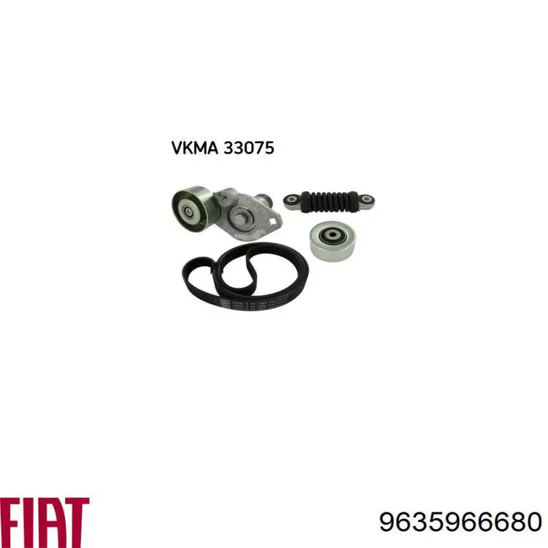 Натягувач приводного ременя Fiat/Alfa/Lancia 9635966680 ціна, від 108.33 USD
