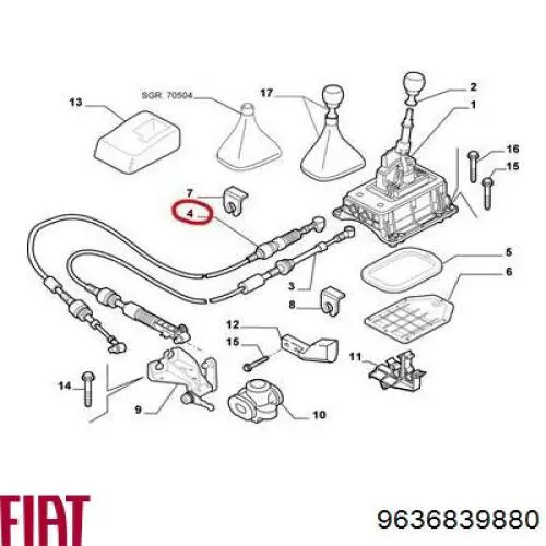 Шестерня спідометра, ведена Fiat Ducato (230) (Фіат Дукато)