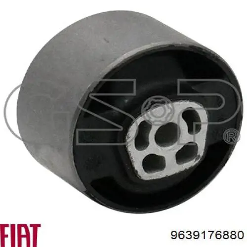 Подушка (опора) двигуна, задня (сайлентблок) 9639176880 Fiat/Alfa/Lancia