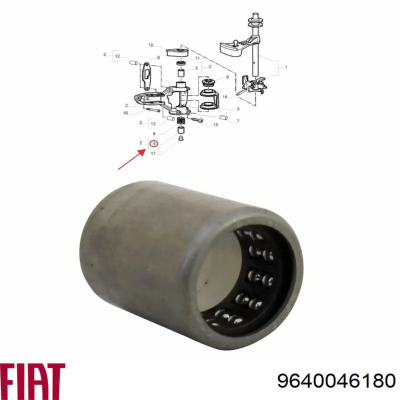 Купити 9640046180 Fiat/Alfa/Lancia Втулка куліси