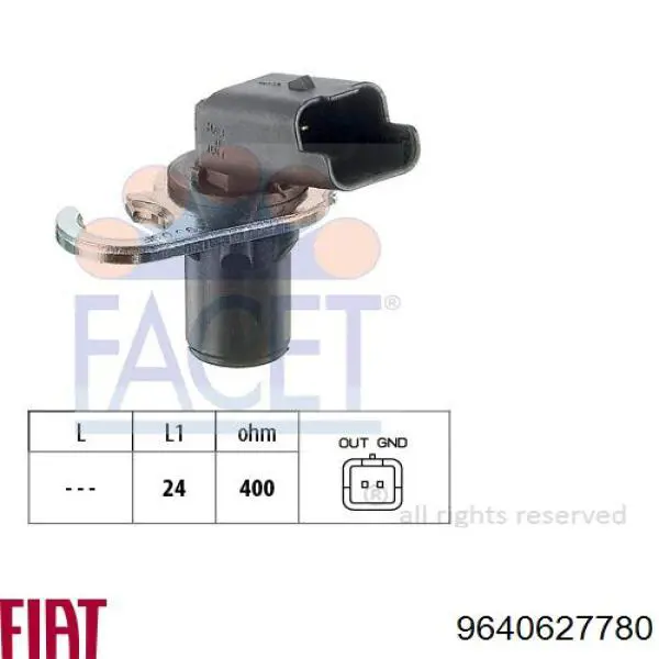 Купити 9640627780 Fiat/Alfa/Lancia Датчик положення (оборотів) коленвалу