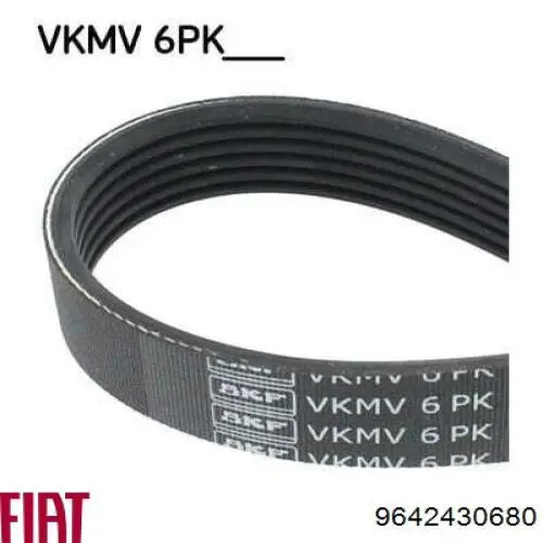 Клиновий ремінь Fiat/Alfa/Lancia 9642430680 ціна, від 10.16 USD