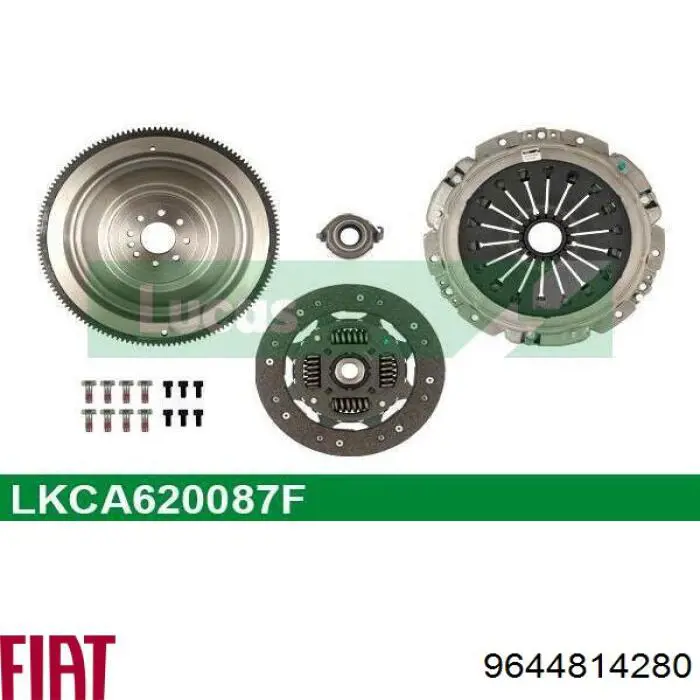Комплект зчеплення (3 частини) Fiat/Alfa/Lancia 9644814280 ціна, від 569.52 USD