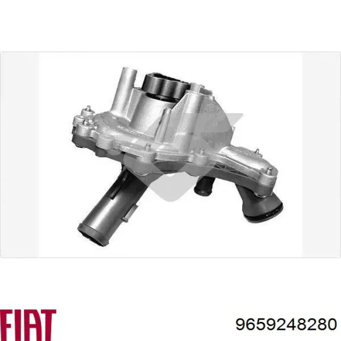 Купити 9659248280 Fiat/Alfa/Lancia Помпа водяна (насос) охолодження, в зборі з корпусом