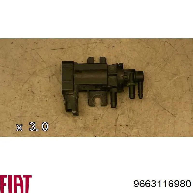 Клапан перетворювач тиску наддуву (соленоїд) Fiat/Alfa/Lancia 9663116980 ціна, від 29.28 USD