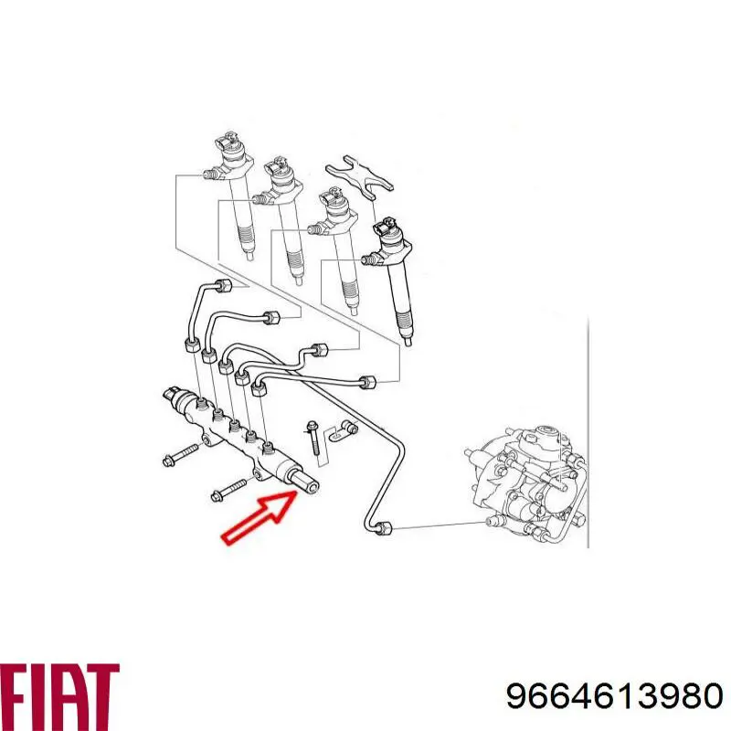 Купити 9664613980 Fiat/Alfa/Lancia Регулятор тиску палива