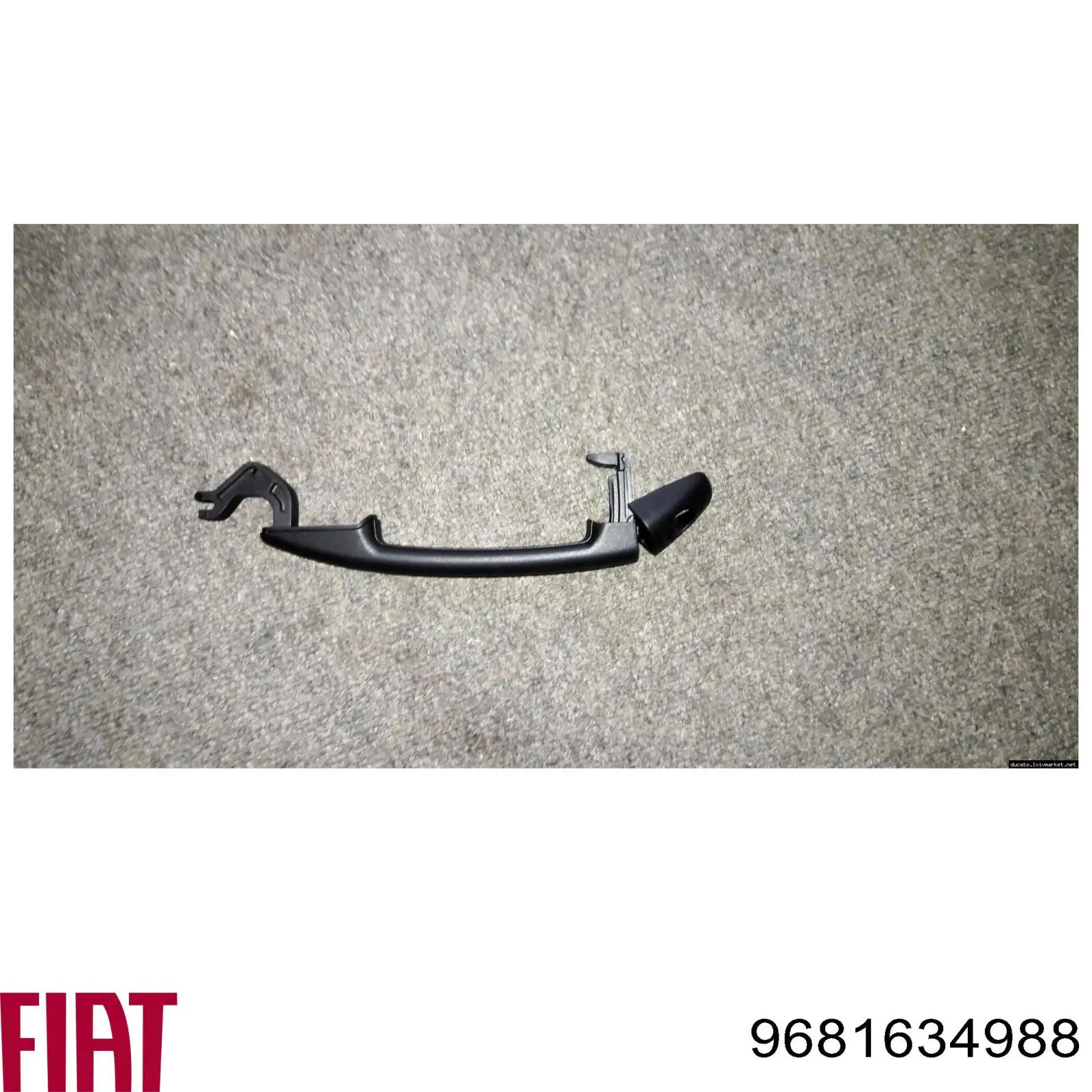 Ручка двері бічної/зсувної зовнішня права Fiat/Alfa/Lancia 9681634988 ціна, від 20.03 USD