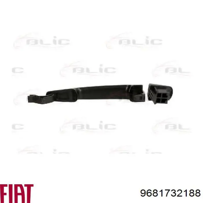 Ручка двері бічної/зсувної зовнішня права 9681732188 Fiat/Alfa/Lancia