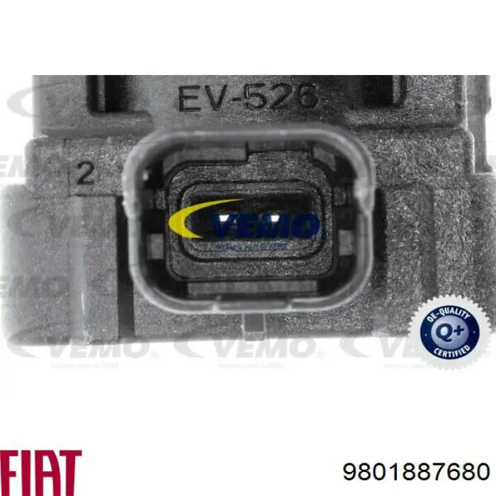 9801887680 Fiat/Alfa/Lancia Клапан перетворювач тиску наддуву (соленоїд)