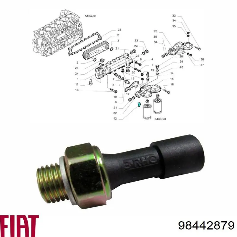 Купити 98442879 Fiat/Alfa/Lancia Датчик тиску масла