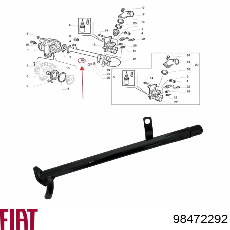 Шланг/патрубок системи охолодження Fast FT61026 ціна, від 16.06 USD
