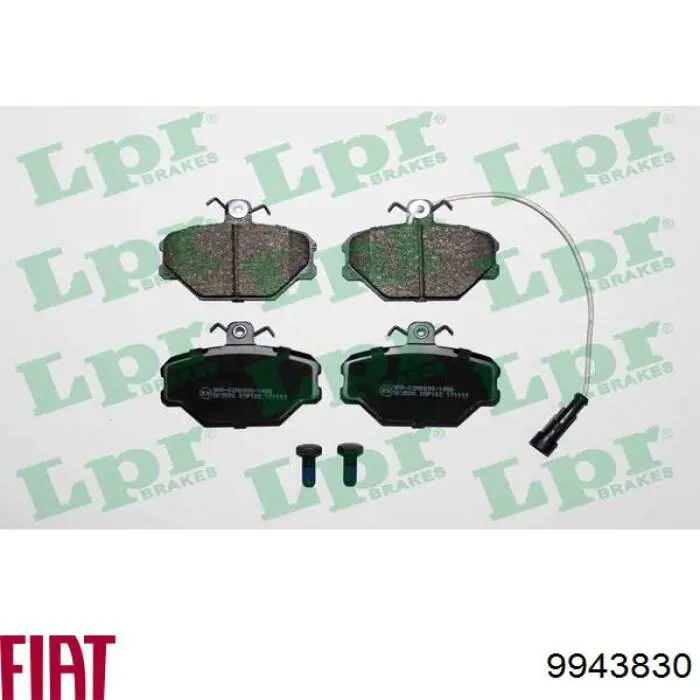 Купити 9943830 Fiat/Alfa/Lancia Колодки гальмівні передні, дискові