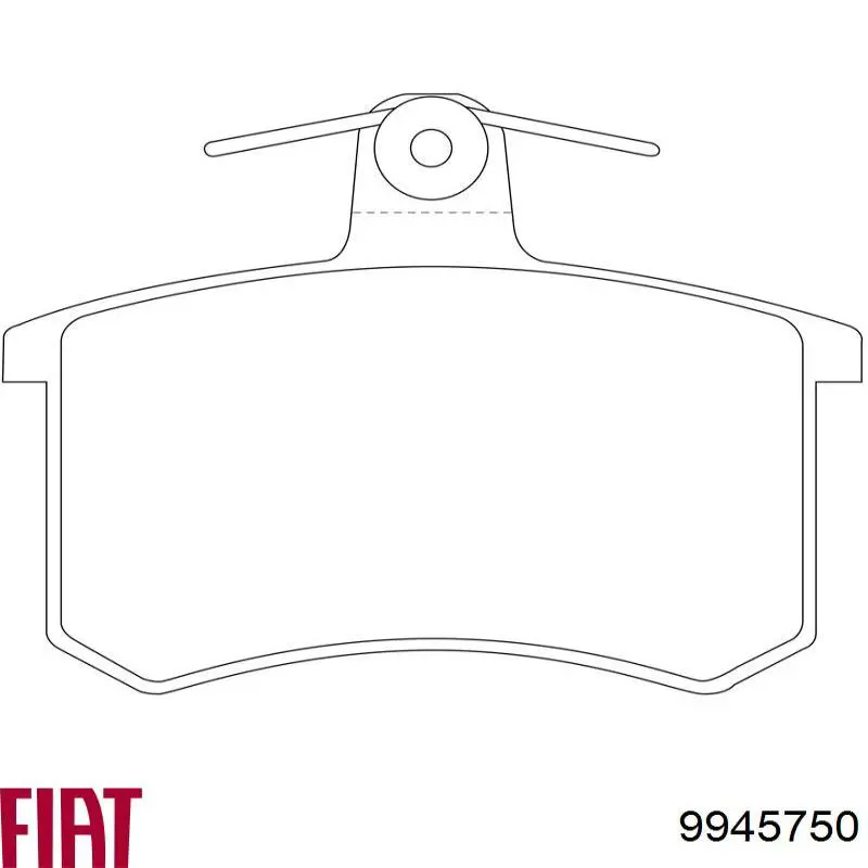 Колодки гальмові задні, дискові 9945750 Fiat/Alfa/Lancia