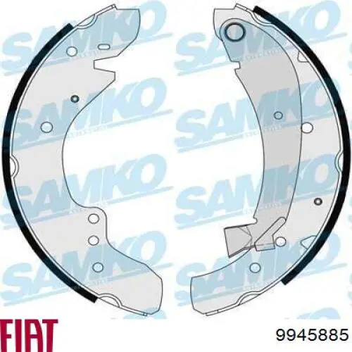 Колодки гальмові задні, барабанні Fiat/Alfa/Lancia 9945885 ціна, від 28.42 USD