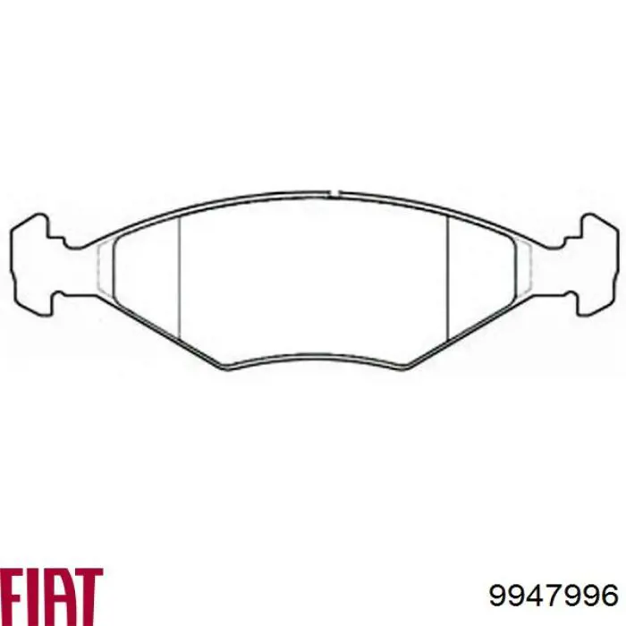 Купити 9947996 Fiat/Alfa/Lancia Колодки гальмівні передні, дискові