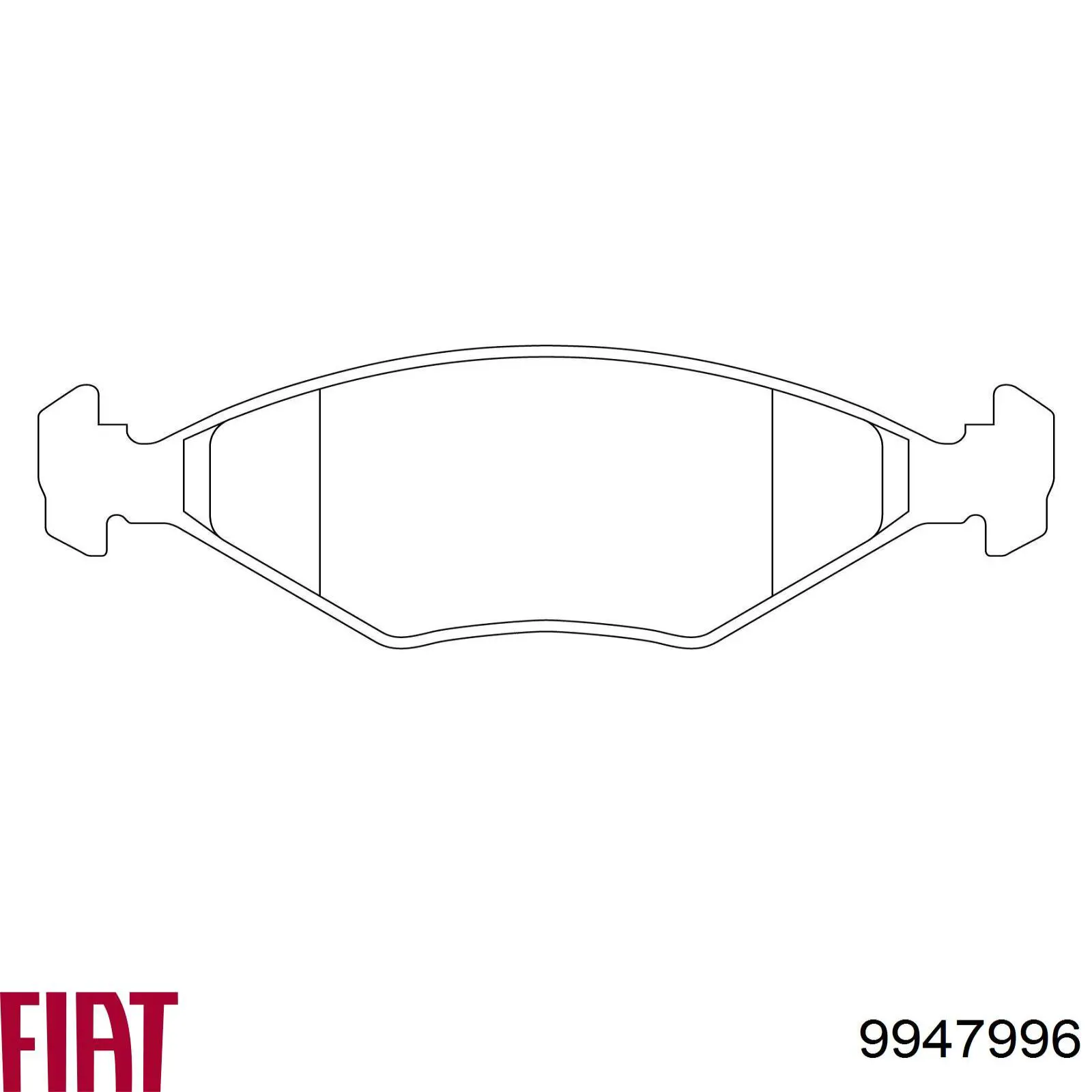 9947996 Fiat/Alfa/Lancia Передні гальмівні колодки