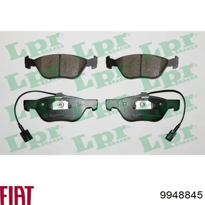 Передні тормозні колодки 9948845 Fiat/Alfa/Lancia