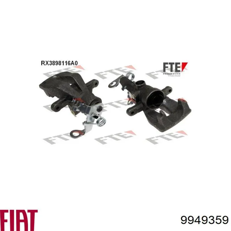 9949359 Fiat/Alfa/Lancia Супорт гальмівний задній правий
