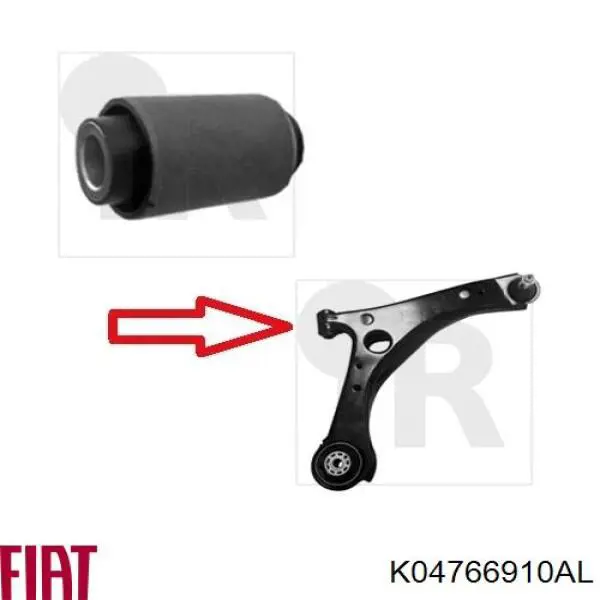 K04766910AL Fiat/Alfa/Lancia Важіль передньої підвіски нижній, правий