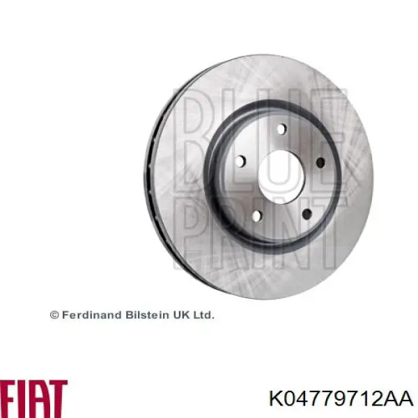 Гальмівні диски передні K04779712AA Fiat/Alfa/Lancia