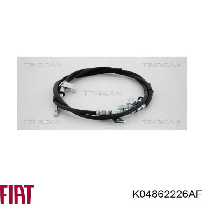 Трос стоянкового гальма задній правий Fiat/Alfa/Lancia K04862226AF ціна, від 22.58 USD