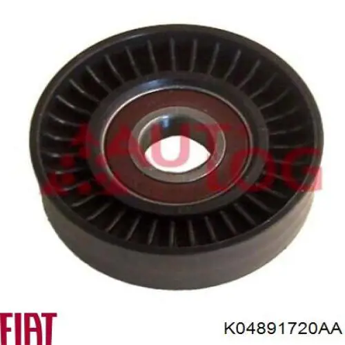 K04891720AA Fiat/Alfa/Lancia Ролик приводного ременя, паразитний