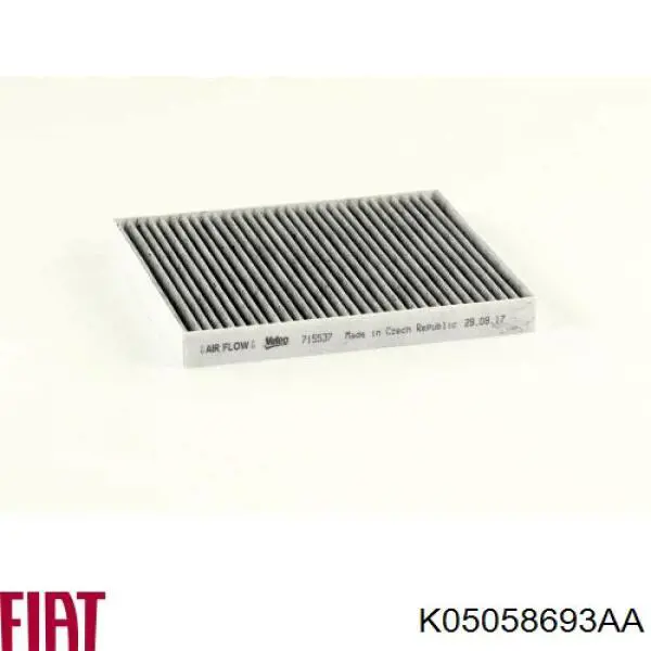 Купити K05058693AA Fiat/Alfa/Lancia Фільтр салону вугільний