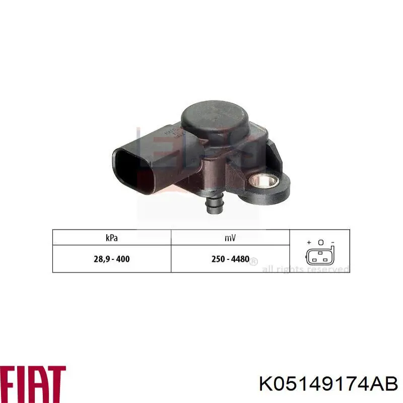 K05149174AB Fiat/Alfa/Lancia Датчик наддува