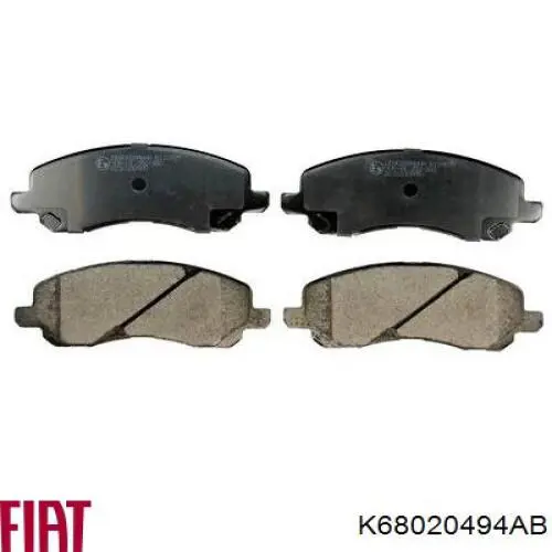 K68020494AB Fiat/Alfa/Lancia Передні гальмівні колодки
