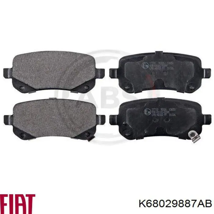 Купити K68029887AB Fiat/Alfa/Lancia Задні колодки