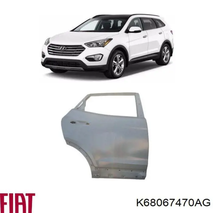 Двері передні, праві Fiat/Alfa/Lancia K68067470AI ціна, від 129.50 USD
