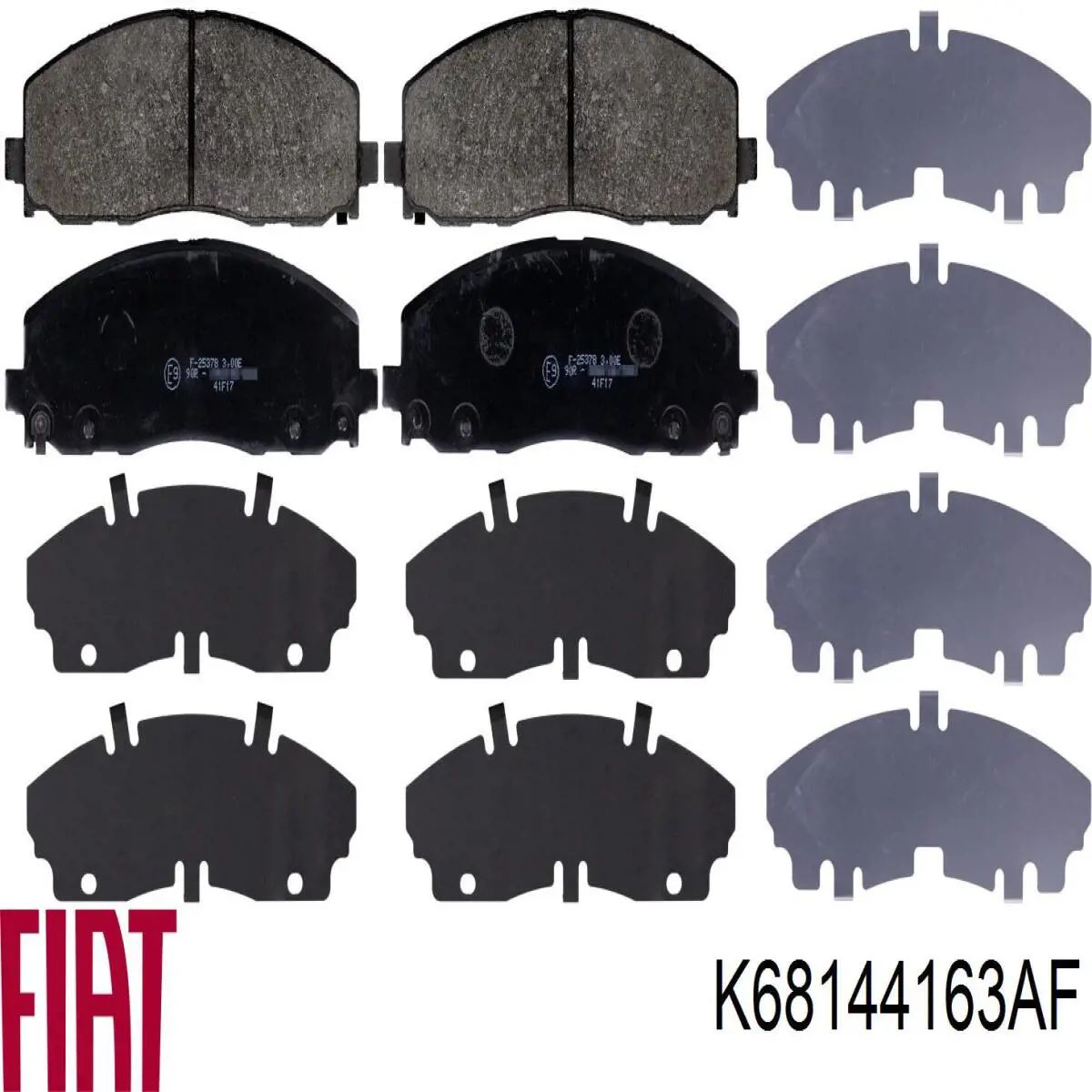 Колодки гальмівні передні, дискові K68144163AF Fiat/Alfa/Lancia