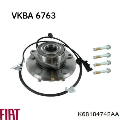Маточина задня права K68184742AA Fiat/Alfa/Lancia