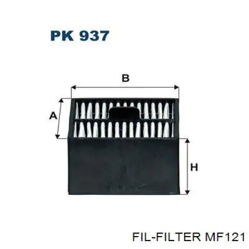 Фільтр тонкого очищення палива FIL Filter MF121 ціна, від 3.25 USD
