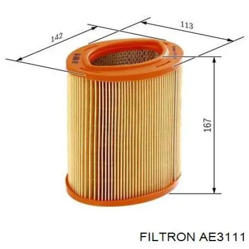 Купити AE3111 Filtron Автомобільний фільтр повітря