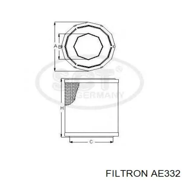 Елемент повітряного фільтра Filtron AE332 ціна, від 5.91 USD