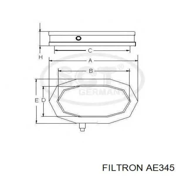 Купити AE345 Filtron Автомобільний фільтр повітря
