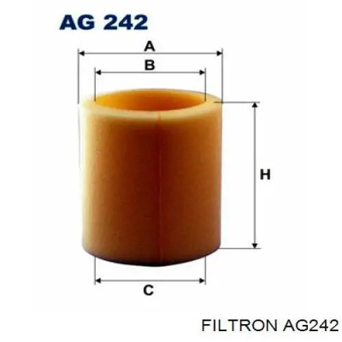 Елемент повітряного фільтра Alpha Filter AF0071 ціна, від 3.16 USD