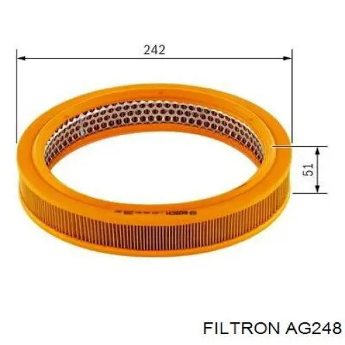 AG248 Filtron фільтр повітряний