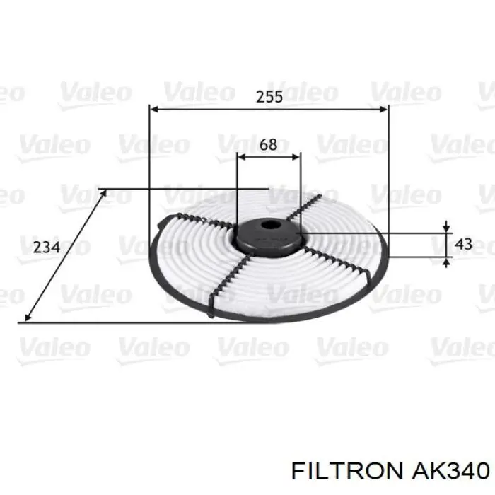 Елемент повітряного фільтра Filtron AK340 ціна, від 4.50 USD