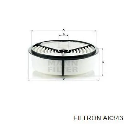 Елемент повітряного фільтра Filtron AK343 ціна, від 5.75 USD