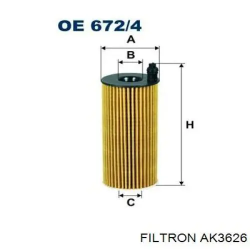 Повітряний фільтр AK3626 Filtron