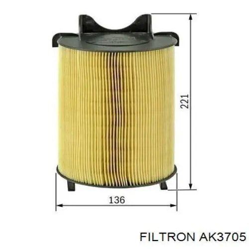 AK3705 Filtron фільтр повітряний