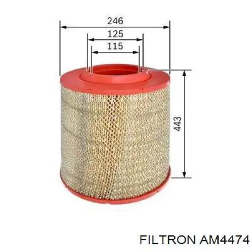 Купити A874 Mfilter Автомобільний фільтр повітря