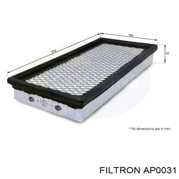 Повітряний фільтр AP0031 Filtron
