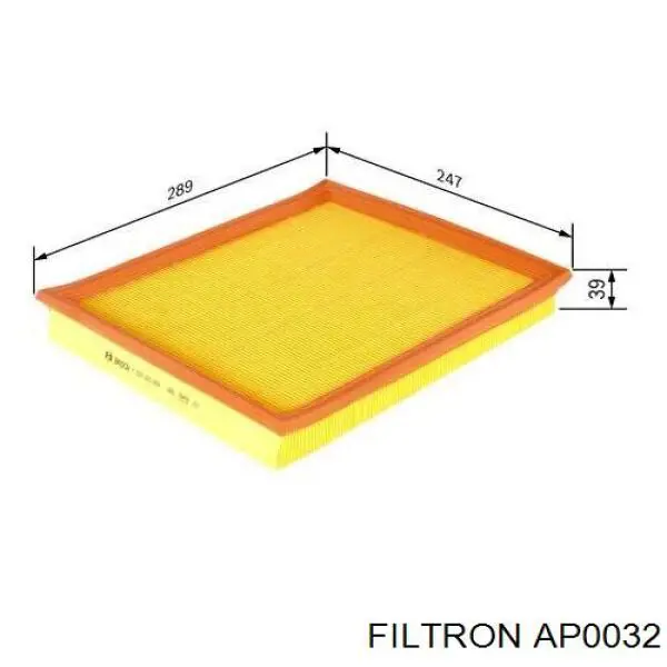 Елемент повітряного фільтра Filtron AP0032 ціна, від 6.24 USD