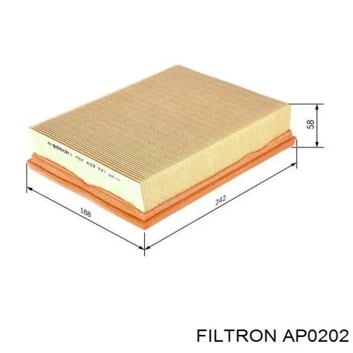 AP0202 Filtron Повітряний фільтр двигуна