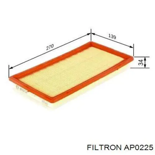Елемент повітряного фільтра Filtron AP0225 ціна, від 9.99 USD