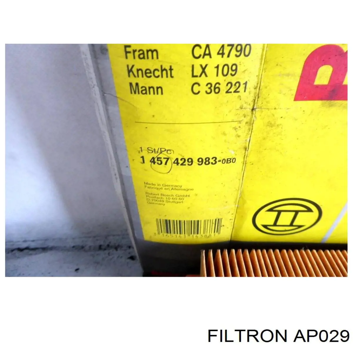 Елемент повітряного фільтра Filtron AP029 ціна, від 10.00 USD